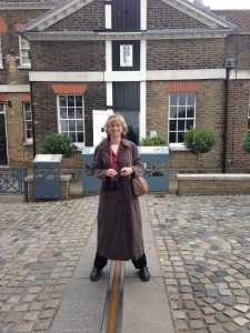 The Prime Meridian at Greenwich, outside London, 2015